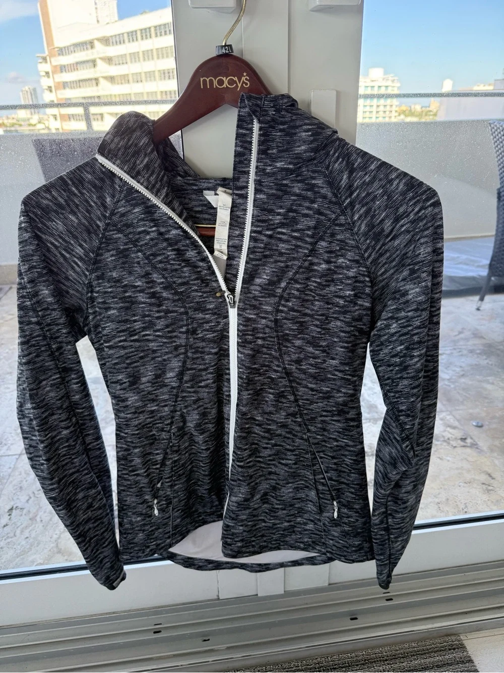 Lululemon Black Heather Zip Hoodie Jacket